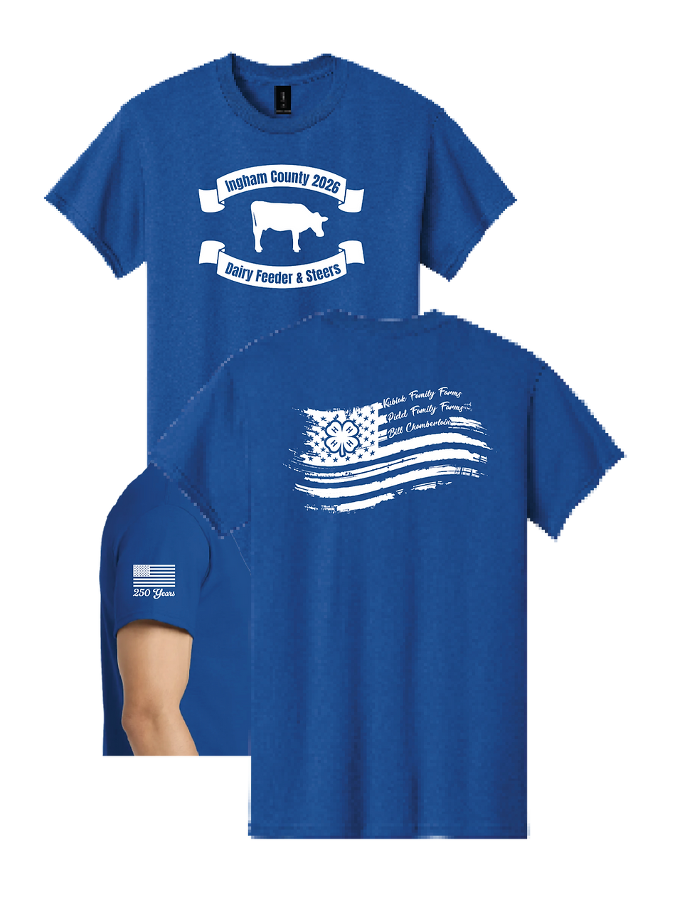 Thumbnail: Ingham County 2026 - Dairy Feeder and Steers - Gildan Tshirt