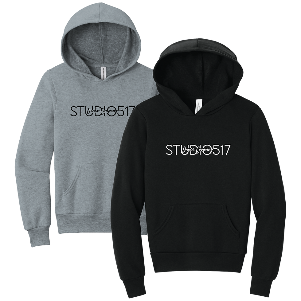 Studio 517 Linear Logo - BELLA + CANVAS Youth Hoodie