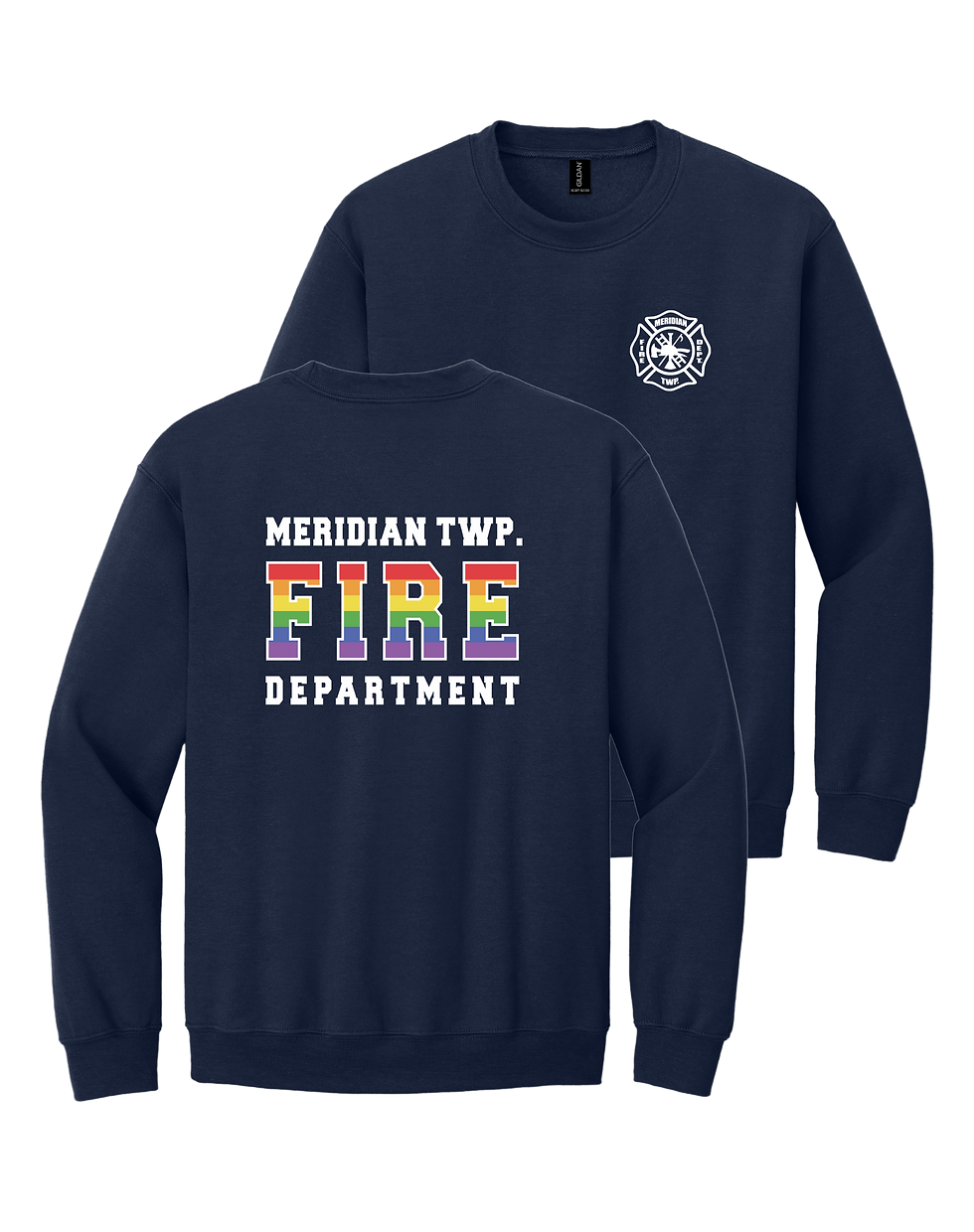 Thumbnail: Meridian Fire Pride Month - Gildan Crewneck