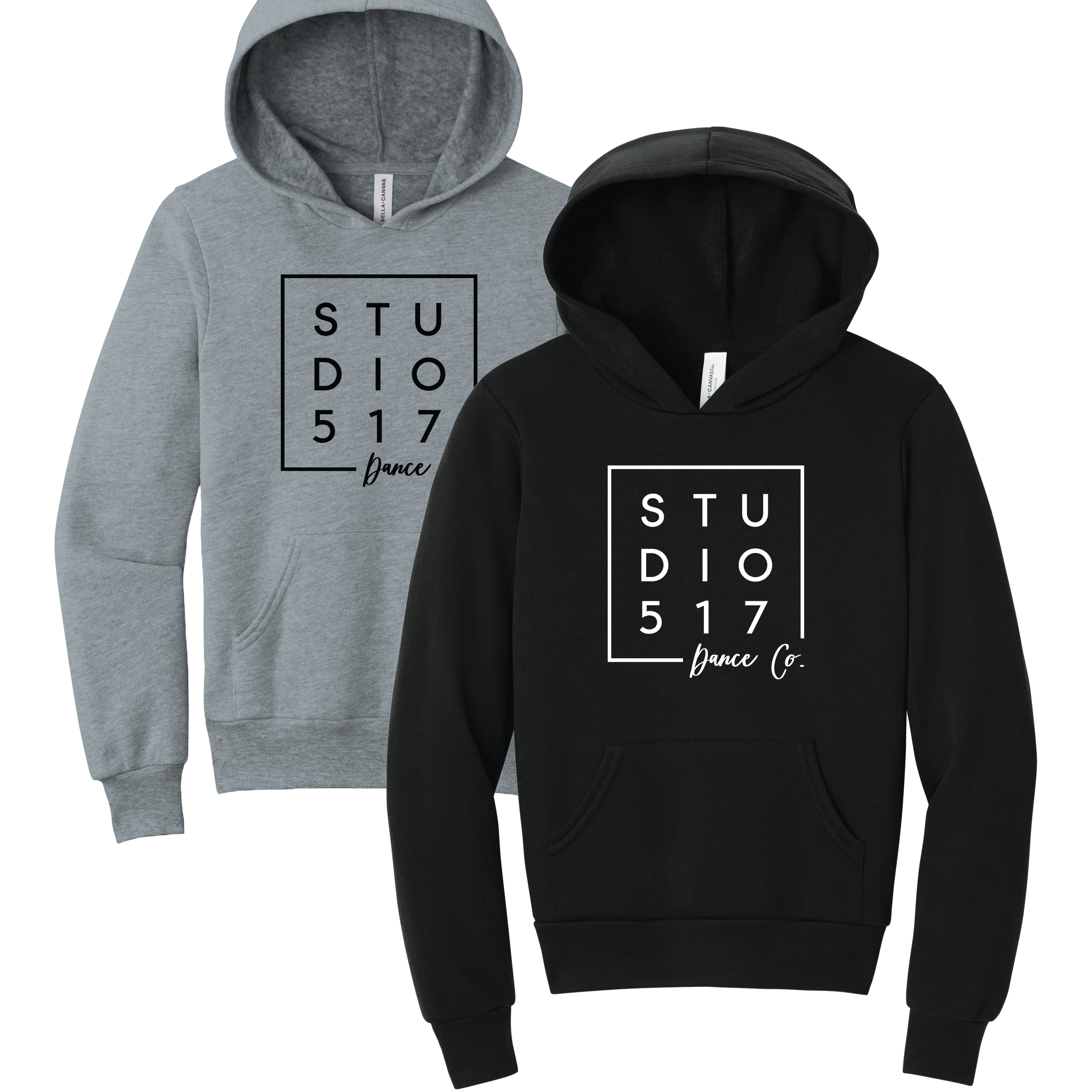 Studio 517 Square Logo - BELLA + CANVAS Youth Hoodie