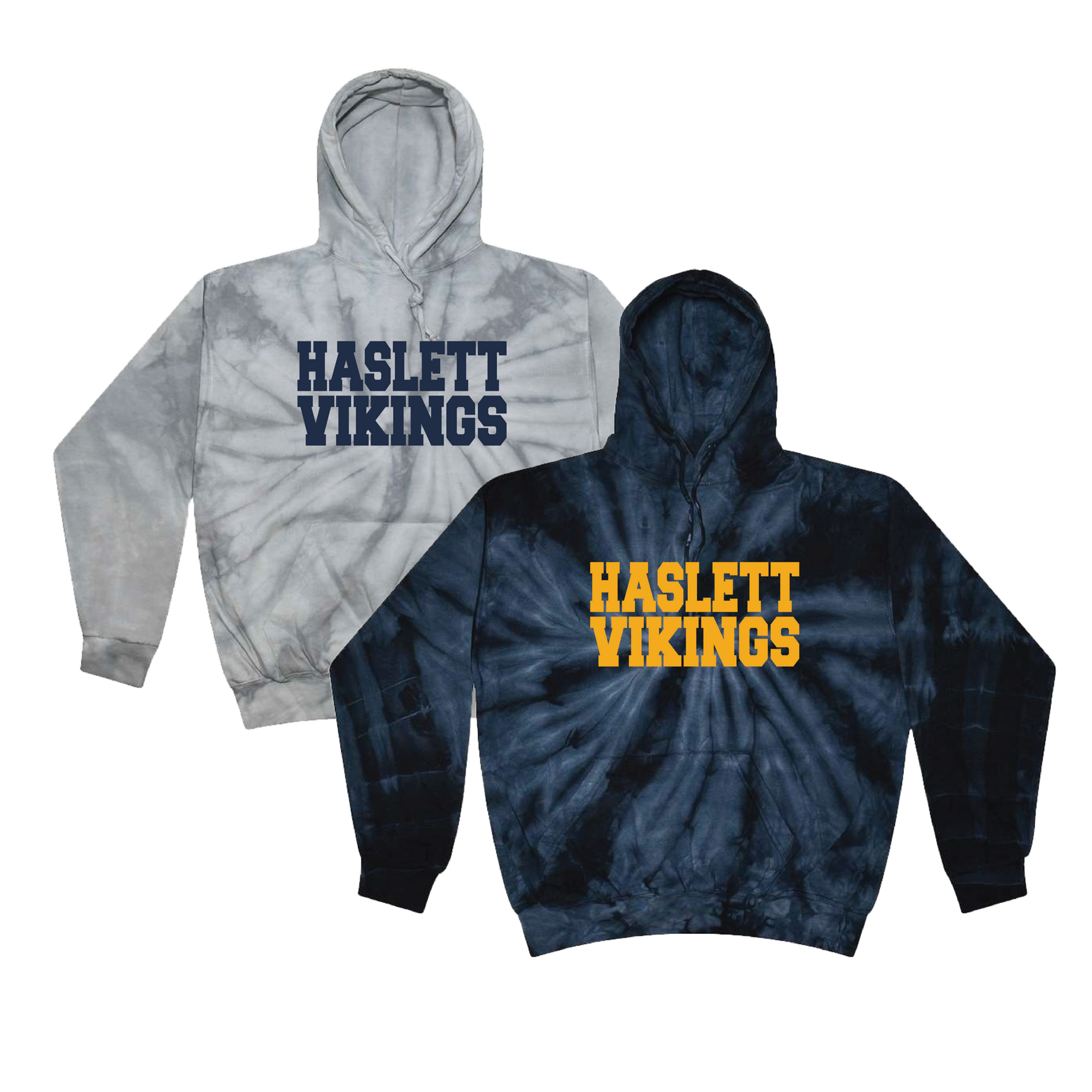 Haslett Vikings - Colortone Tie-Dye Adult Hoodie