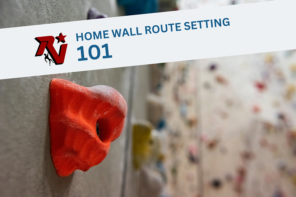 Climbing hold on a wall at a climbing gym