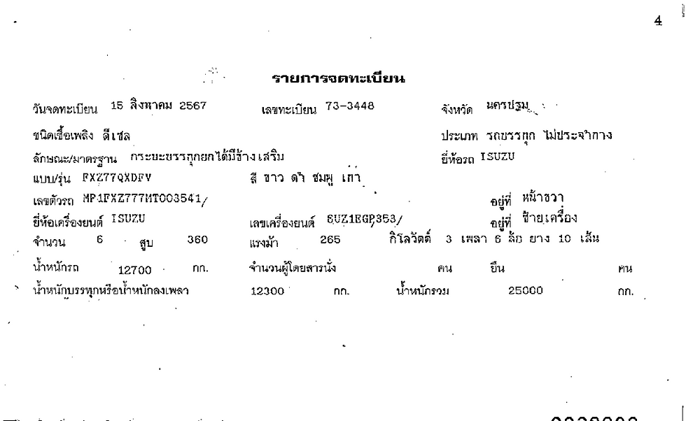 ภาพขนาดย่อ: ISUZU/FXZ  ปี 2567 73-3448 นครปฐม🖊