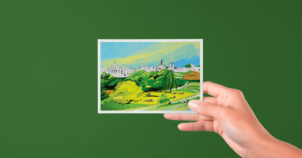 Princes Street Gardens Postcard
