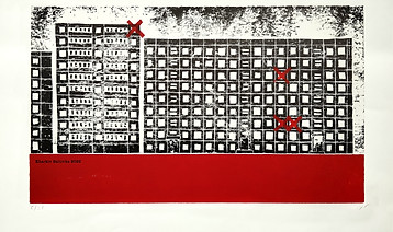 Kharkiv, Saltivka; collagraph, linicut, latterpress, 2023.jpg
