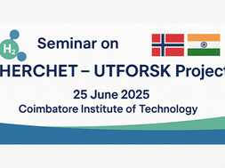 Advancing Hydrogen Research Together: HERCHET – UTFORSK Seminar Successfully Held in Coimbatore