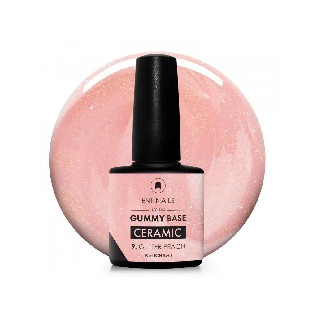 Gummy Base Ceramic 9 Glitter Peach 10 ml