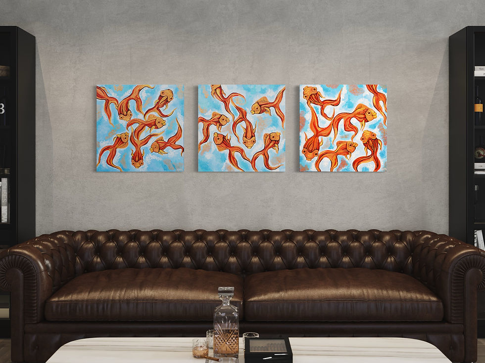 Thumbnail: TRIPTYCH “MY GOLD FISH”