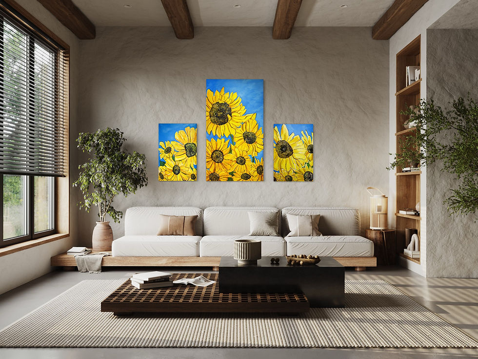 Thumbnail: TRIPTYCH ’SUNFLOWERS’