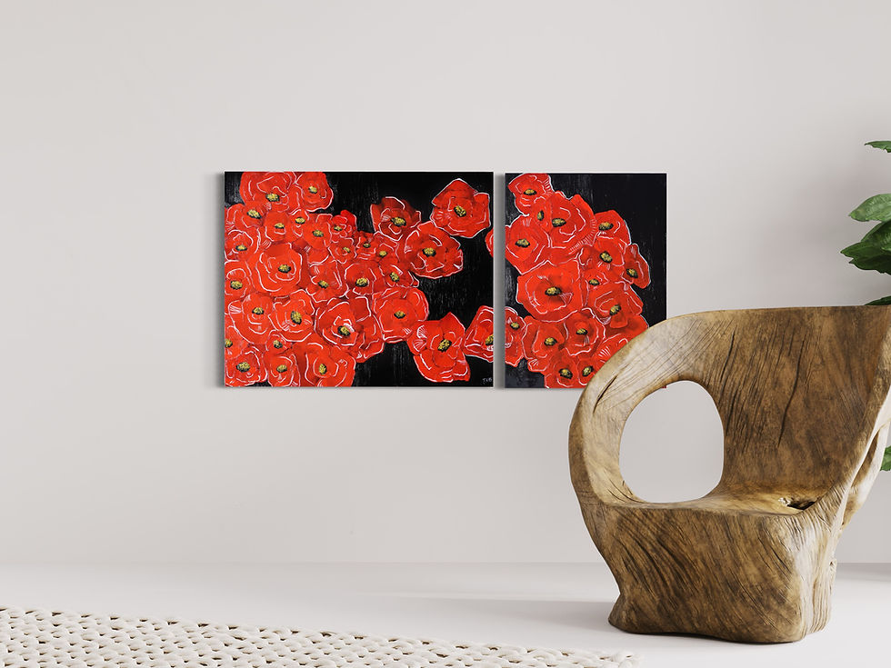 Thumbnail: DIPTYCH ‘POPPY IN GRAPHICS’
