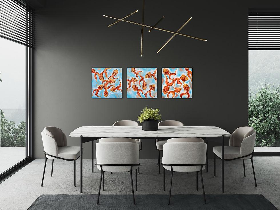 Thumbnail: TRIPTYCH “MY GOLD FISH”