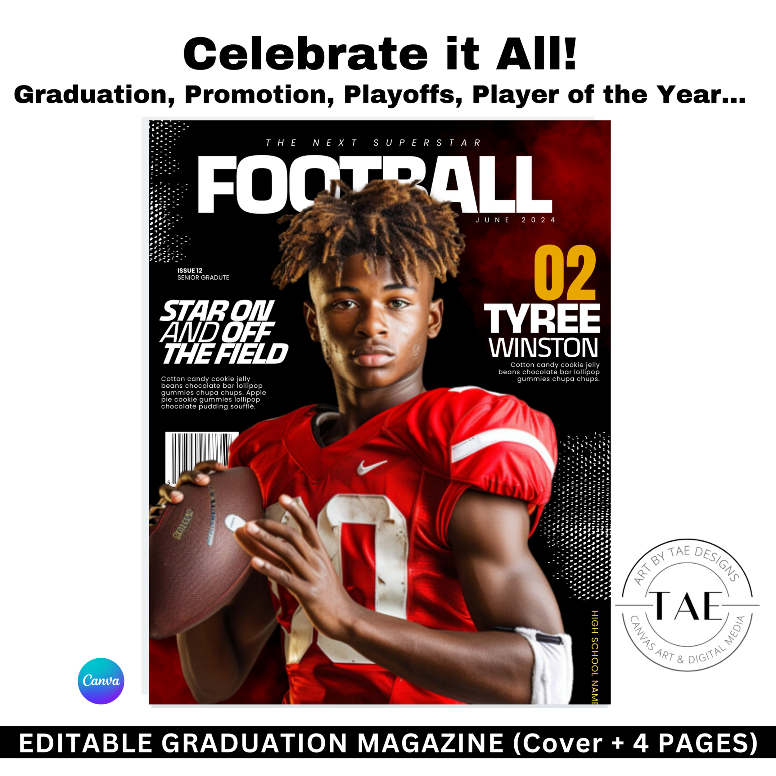 Football Sports Magazine + 4 Insert Pages *Digital Access Only*