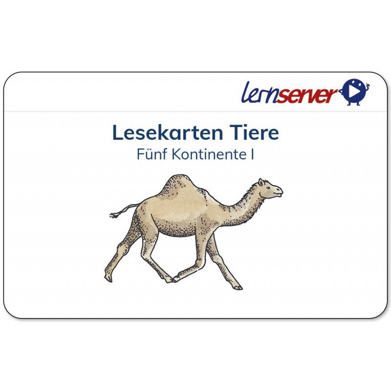 Miniaturbild: Lesekarten Tiere, pro Kartenset