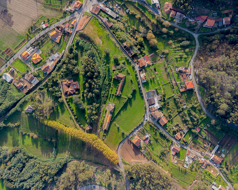 Aerial view of the Quinta do Casainho estate in Águeda, Portugal