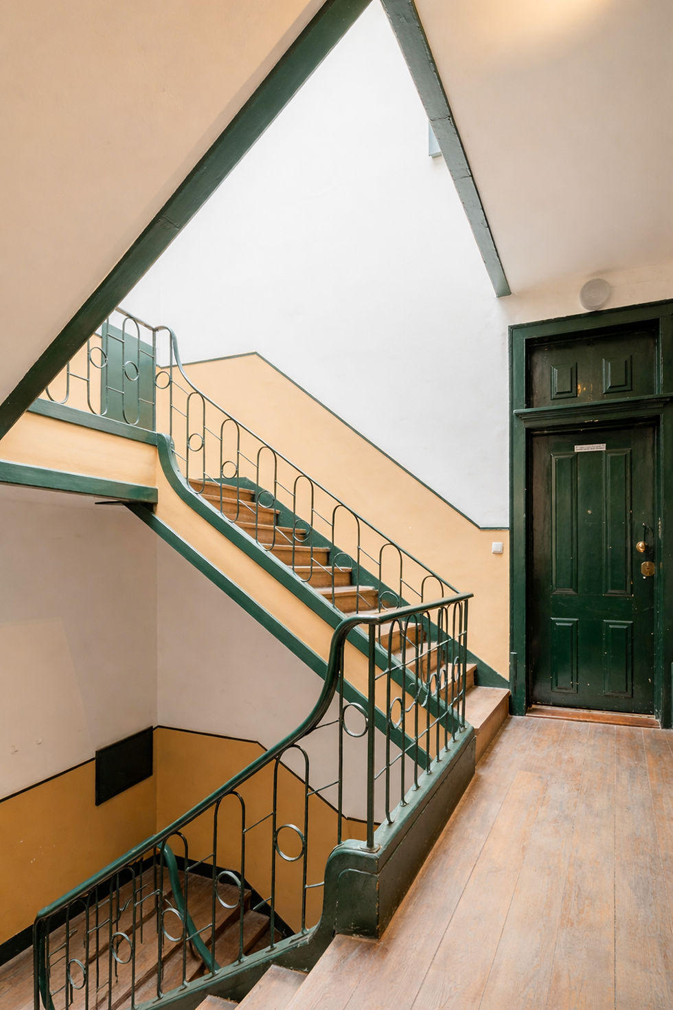 Staircase of a period building in Lisbon