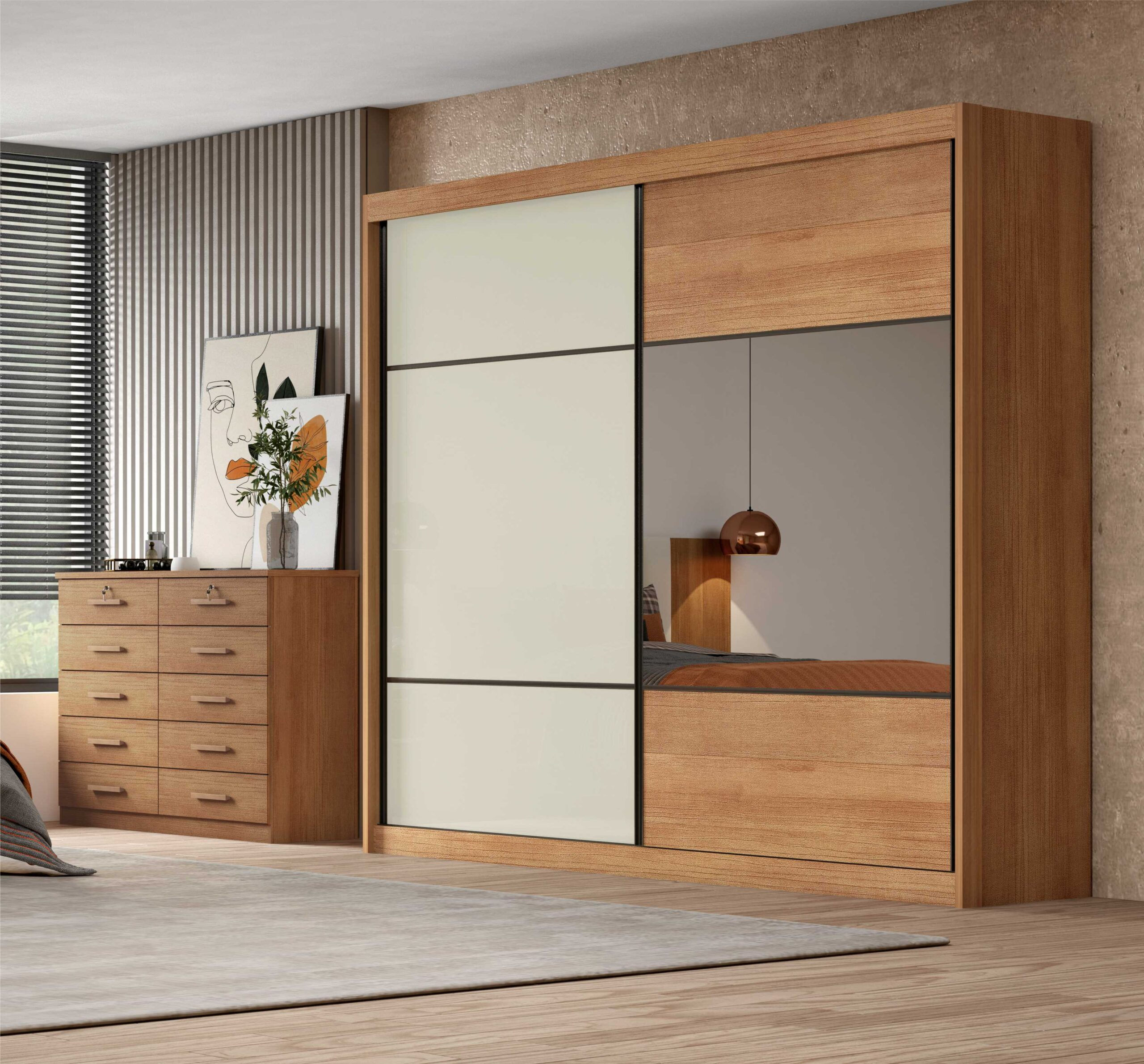 Roupeiro Brusque 4, 6 ou 8 Gavetas