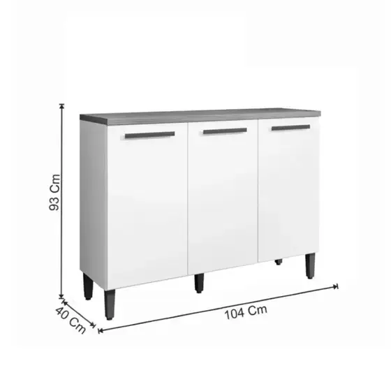 Miniatura: Balcão de Cozinha Vega – 3 Portas