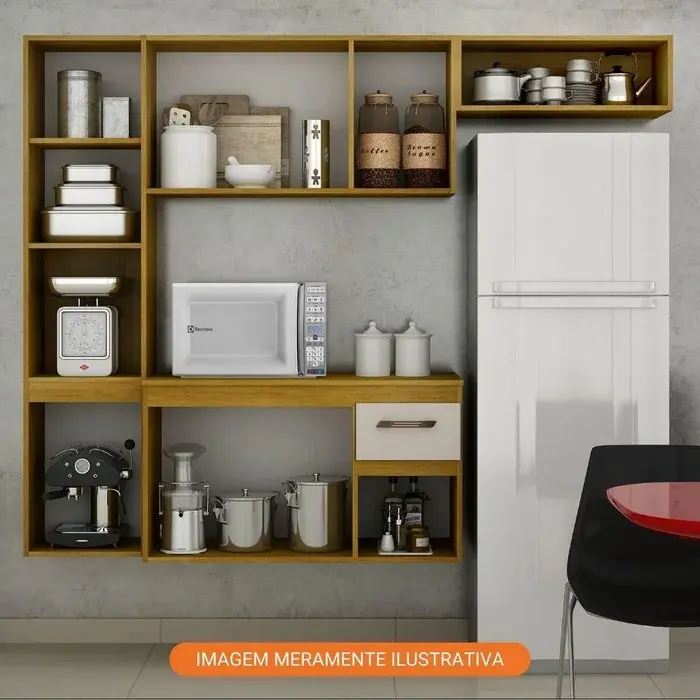 Miniatura: Cozinha Compacta Brisa 8 Portas 1 Gaveta