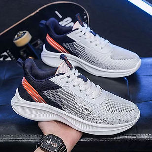 Tuledai Men Casual Sneakers Lightweight Mesh Flats Running Shoes Comfortable Breathable Cu