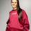 Sīktēls: Oversized sweatshirt - burgundy