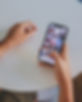 Content Creation Instagram feed mobile hands