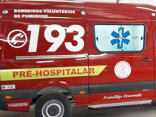 Motociclista de 64 anos fica ferido após perder controle da moto no Centro de Pomerode