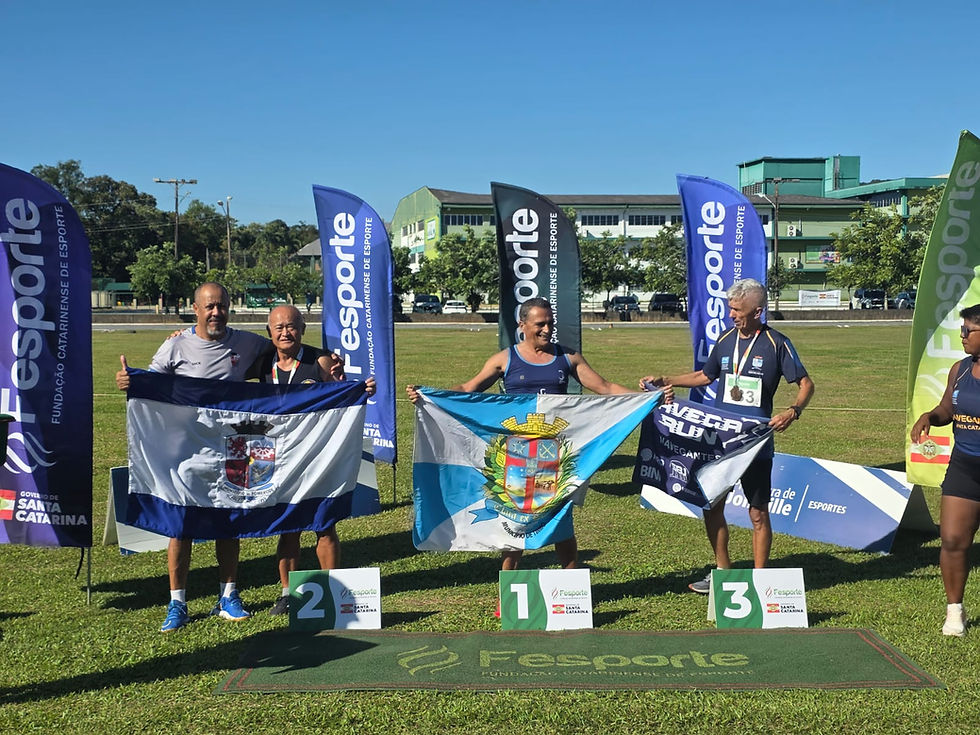 Idosos atletas de Pomerode brilham nos Jogos Abertos da Terceira Idade em Joinville