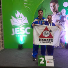 Pomerode conquista medalha de prata no Karatê fase Estadual dos JESC 12 a 14 anos