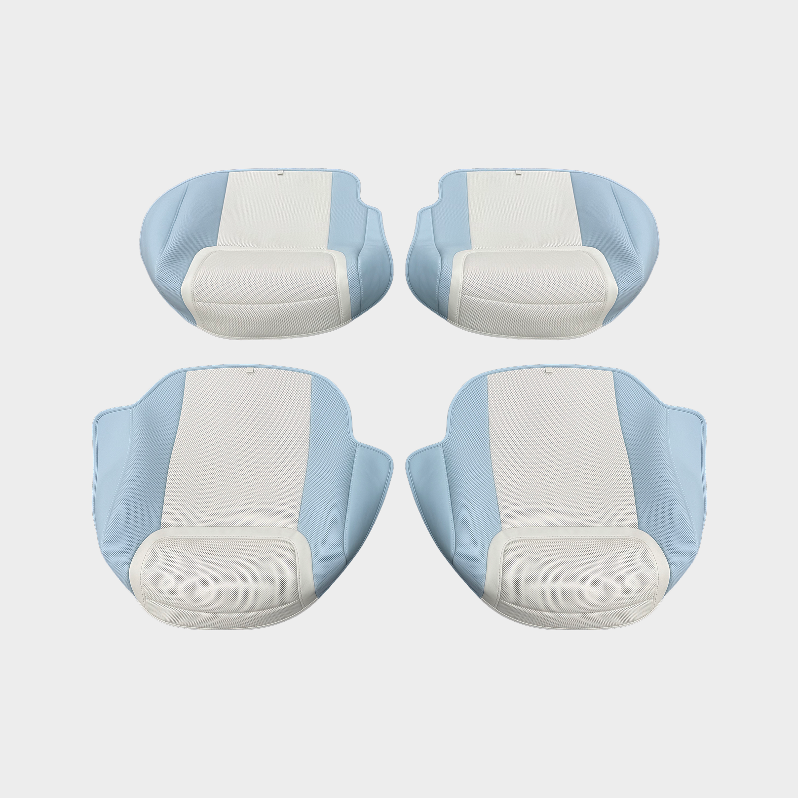 InvisibleFit Seat Cover for Rolls-Royce Ghost (Arctic White/Charles Blue)