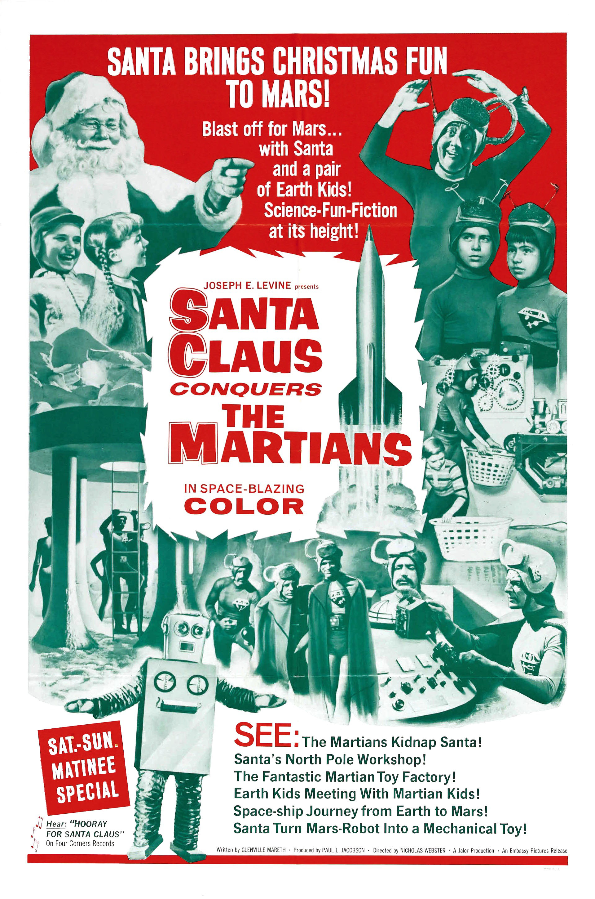 Santa Claus Conquers The Martians, Movie Poster