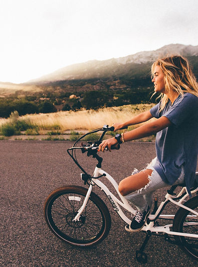Girl Riding a Bike