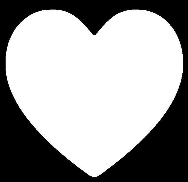 Heart  black-and-white