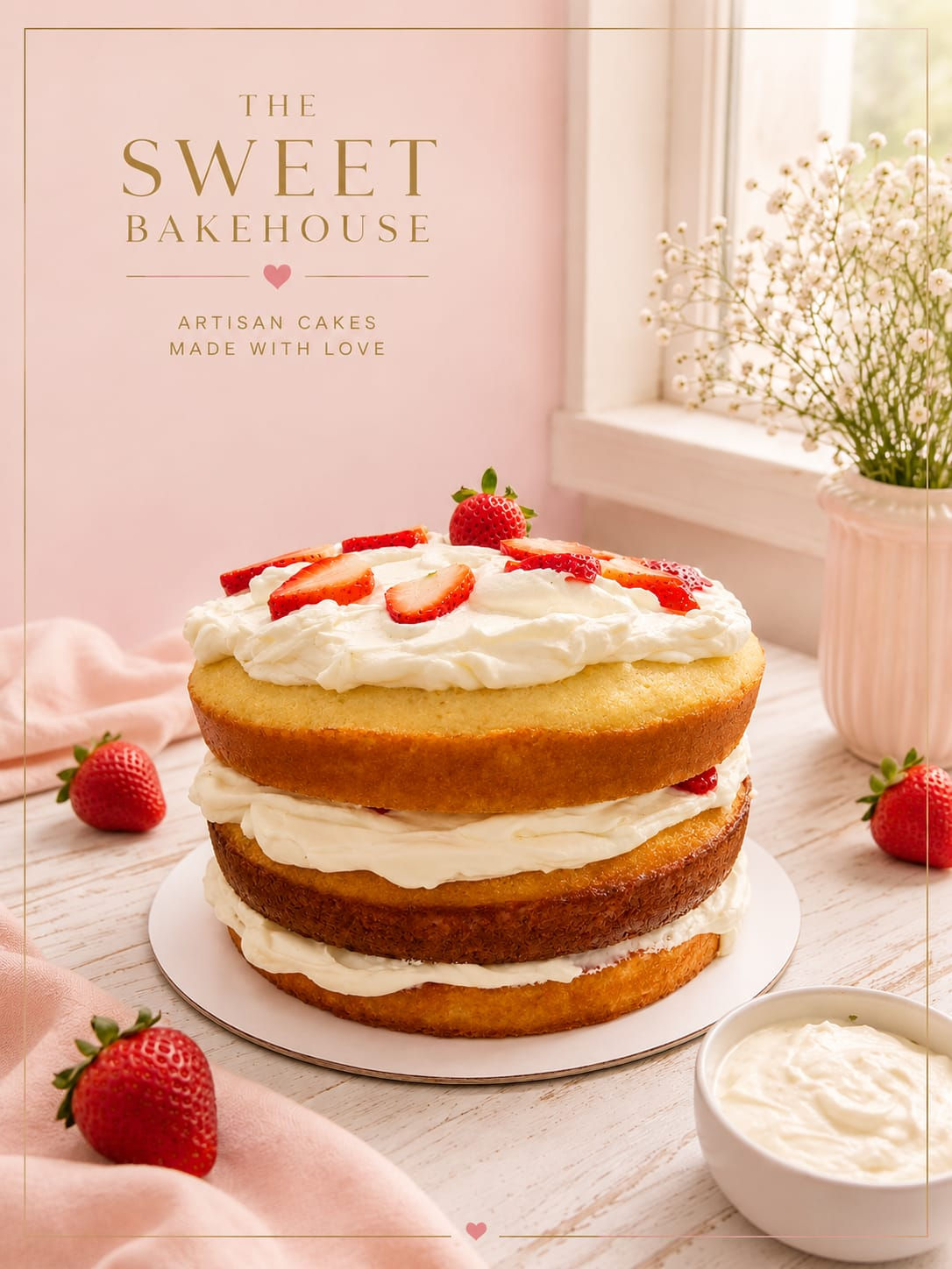 Strawberry Shortcake Cake