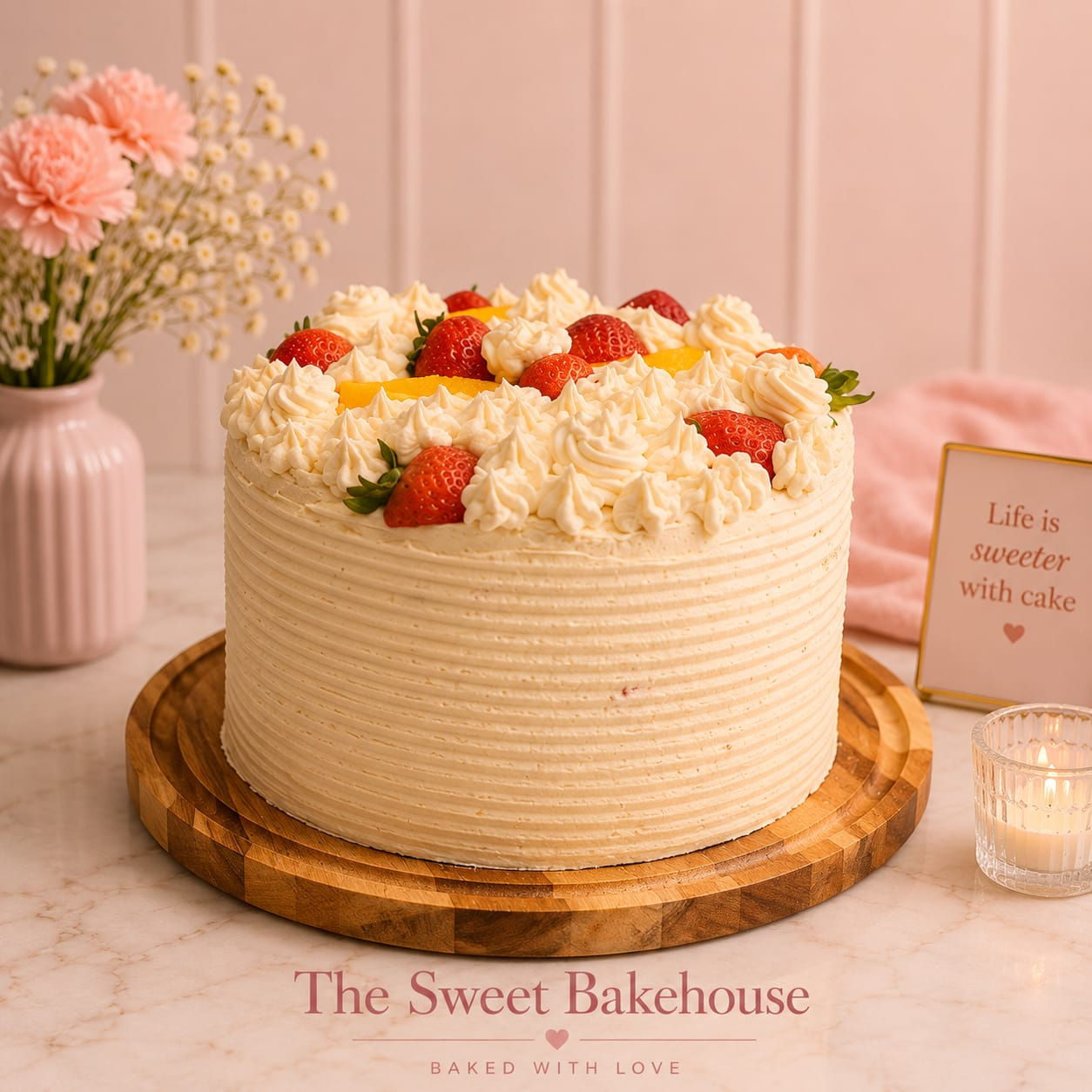 Orange Strawberry Cake