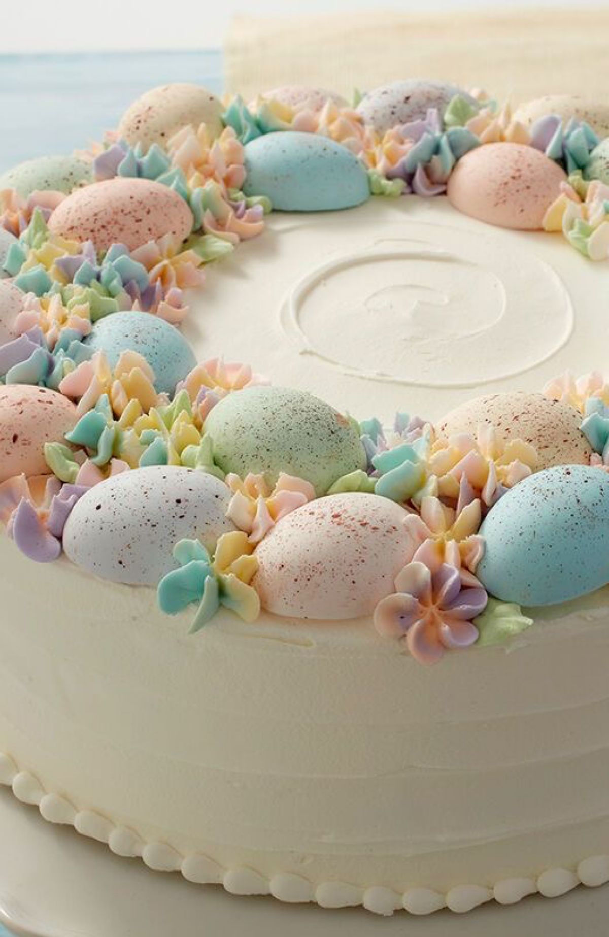 Flowers & Robbin Eggs Easter Cake