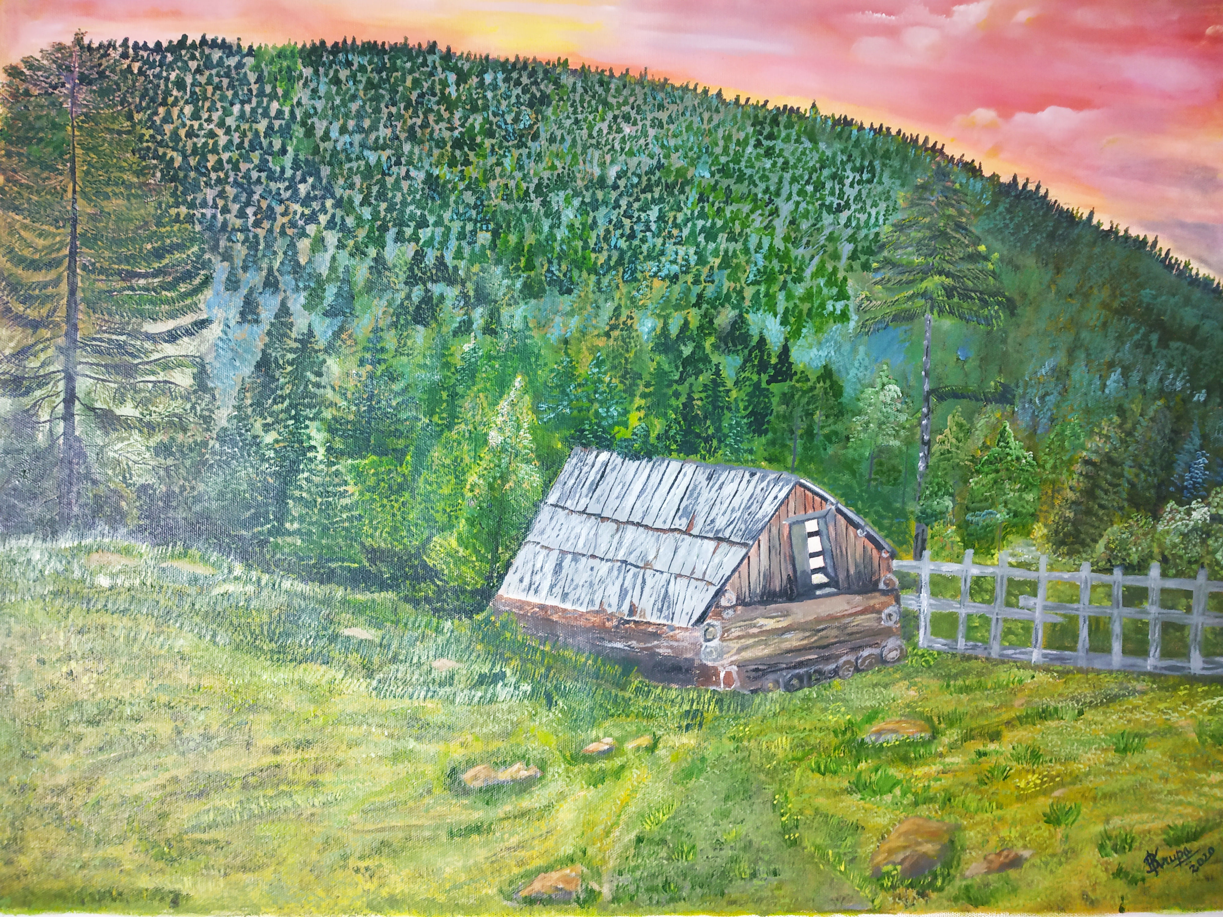 Country Side Canvas Painting