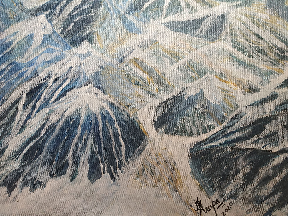 Thumbnail: Mountains Canvas Painting