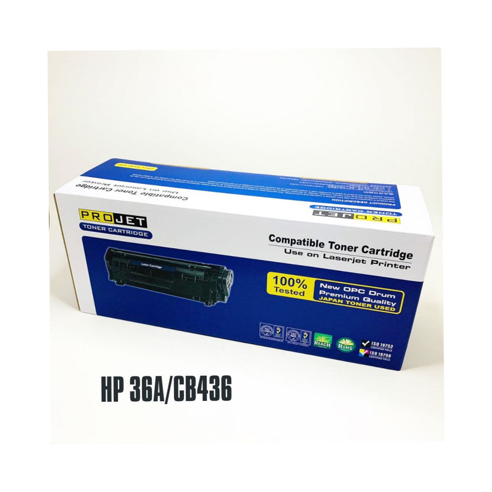 PROJET HP 36A  Black 代用炭粉 (CB436)