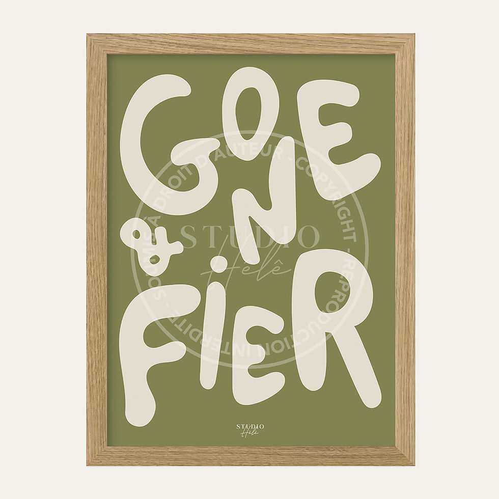 Miniature : Gone et Fier - fond kaki