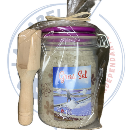 Miniatura: Grand pot fleuri violet hermétique gros sel 650g La Gabelle Noirmoutier