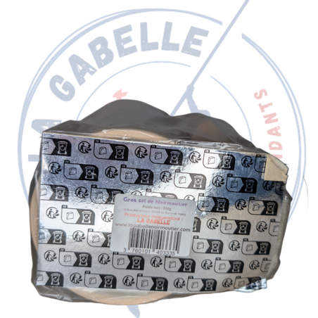 Miniatyrbild: Pot hermétique en grès bambou - Gros sel - 250g