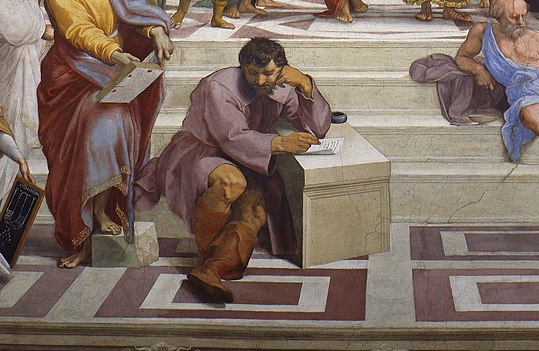 Рафаэль Санти. Афинская школа. Фрагмент. Гераклит. 