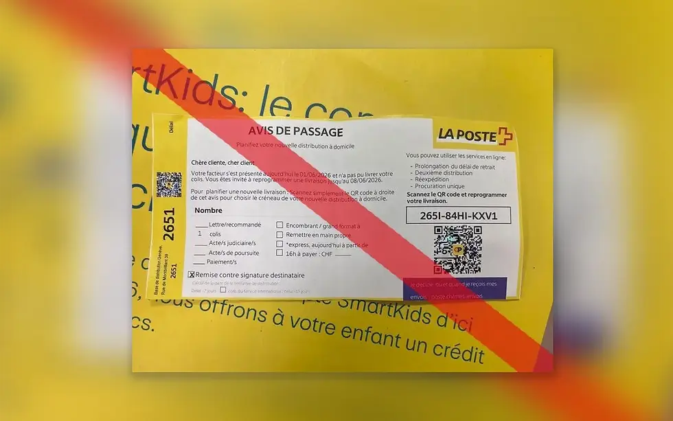 Фейковые уведомления от «La Post» могут оставить без денег.