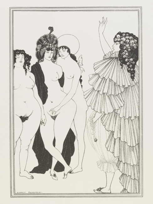 Обри Бёрдслей. Лисистрата обращается к афинским женщинам. 1896 © Музей Виктории и Альберта, Лондон