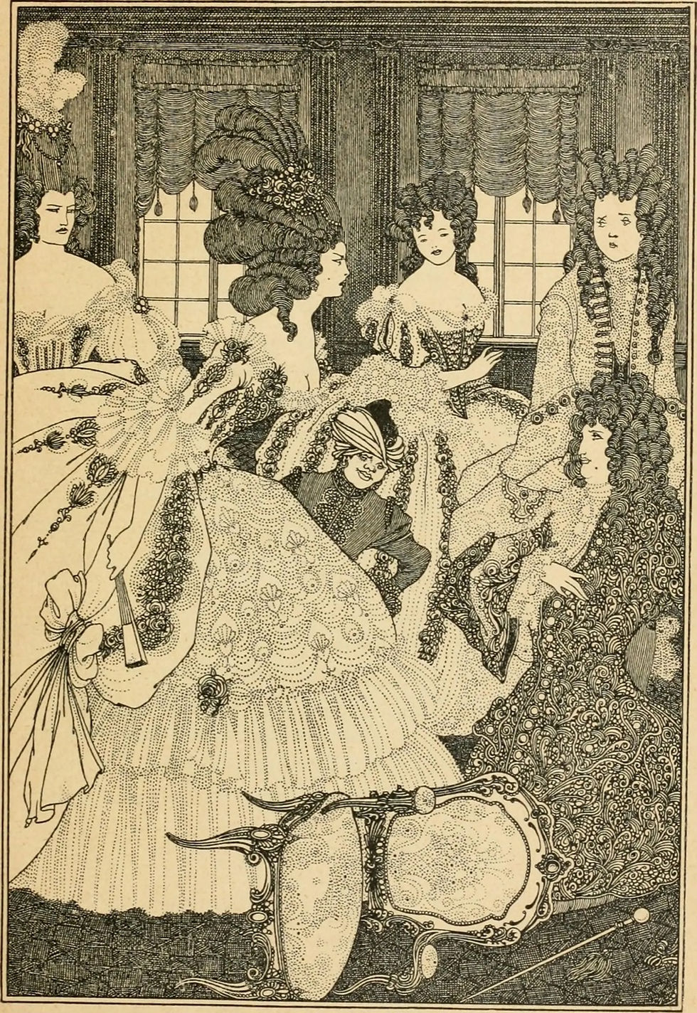 Обри Бёрдслей. Похищение локона. 1896 © Колледж искусств и дизайна, Онтарио, Канада