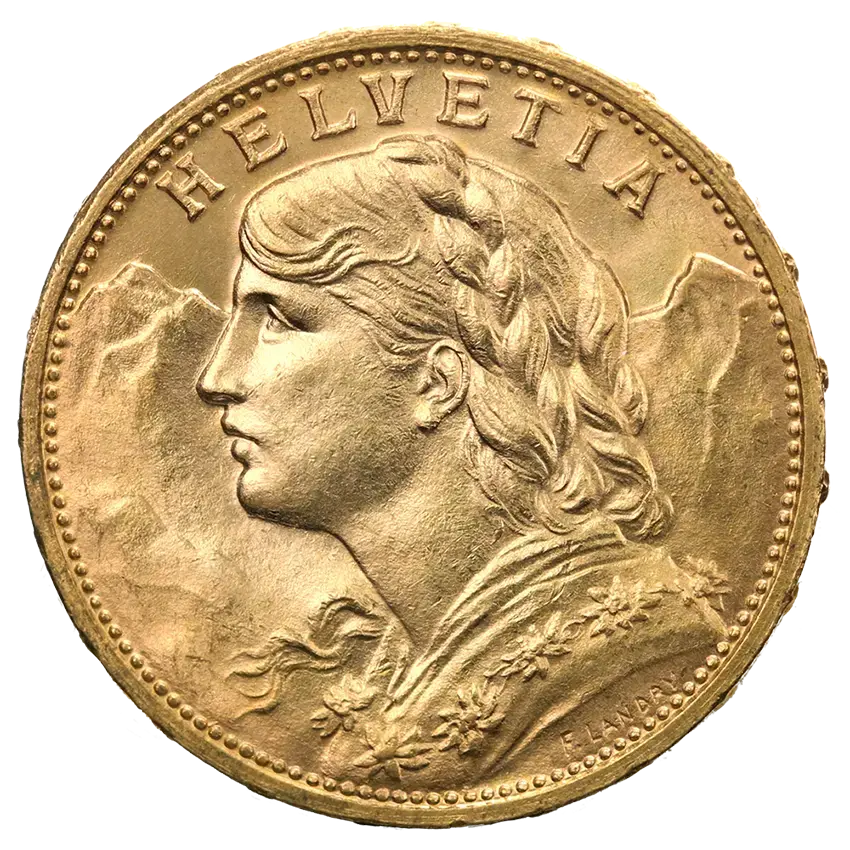 Реверс монеты Вренели 1916 года