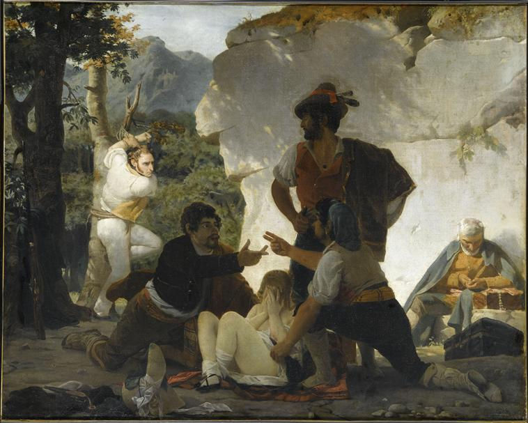 Шарль Глейр. Римские разбойники. 1831© Grand Palais (Musée du Louvre)