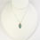 Thumbnail: Glittery Teal Australian Opal Pendant with Gold "Crystal Road"