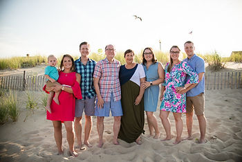 Family Photos for Surprise Rehoboth Beach proposal