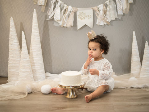 winter ONE-derland | First Birthday | Little L | Dover, Delaware